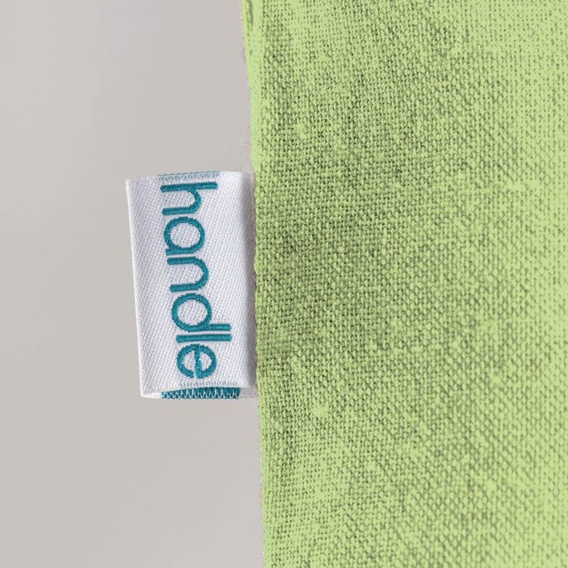 Bolsa de algodón reciclado de 190 g / m2, asas largas