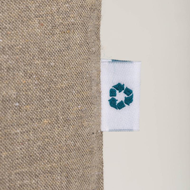 Bolsa de algodón reciclado de 190 g / m2, asas largas