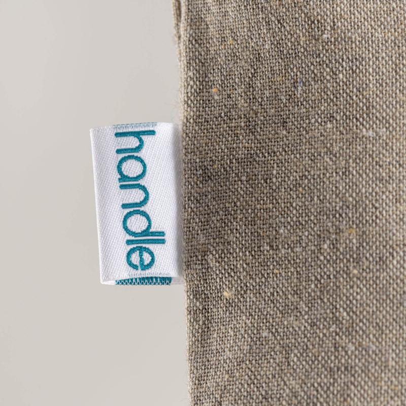 Bolsa de algodón reciclado de 190 g / m2, asas largas