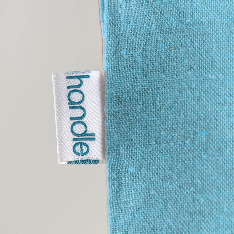 Bolsa de algodón reciclado de 190 g / m2, asas largas