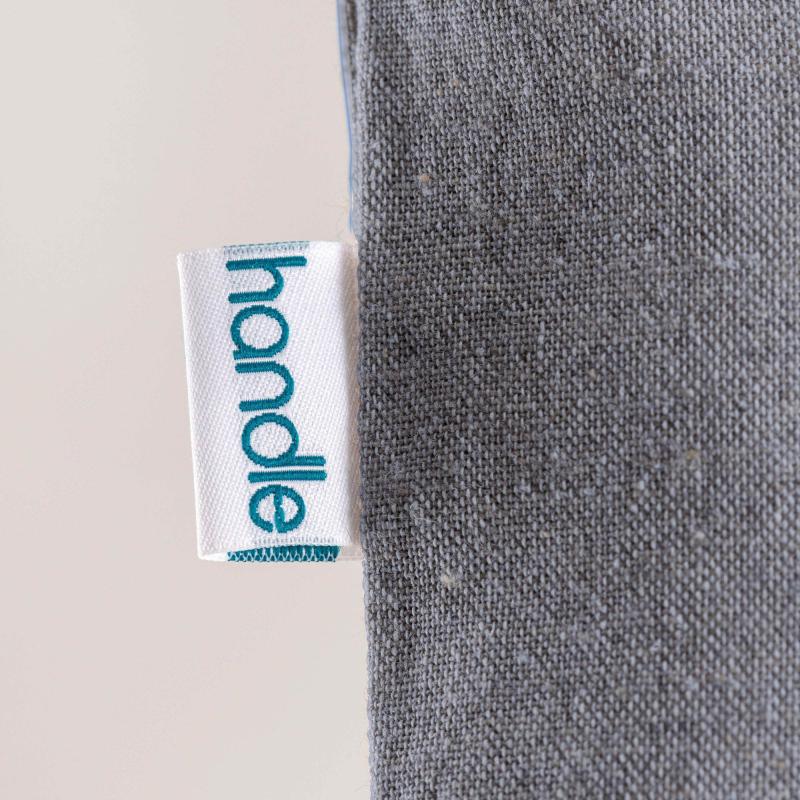 Bolsa de algodón reciclado de 190 g / m2, asas largas