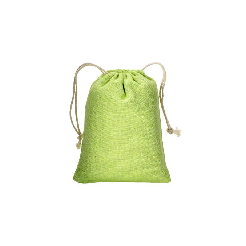Mochila de algodón reciclado 150g / m2, 10 x 14 cm