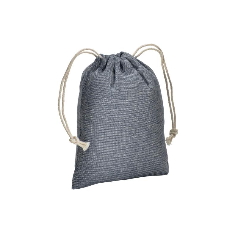 Mochila de algodón reciclado 150g / m2, 10 x 14 cm