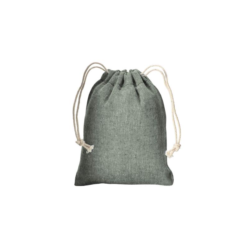 Mochila de algodón reciclado 150g / m2, 10 x 14 cm