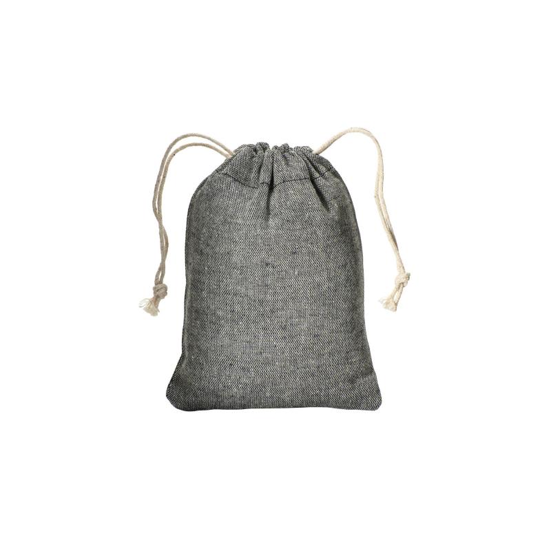 Mochila de algodón reciclado 150g / m2, 10 x 14 cm
