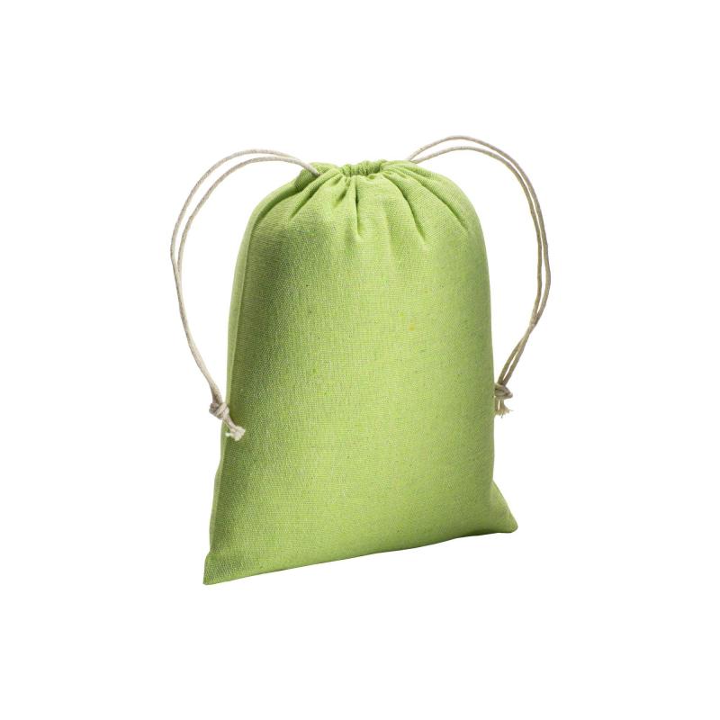 Mochila de algodón reciclado 150g / m2, 15 x 20 cm