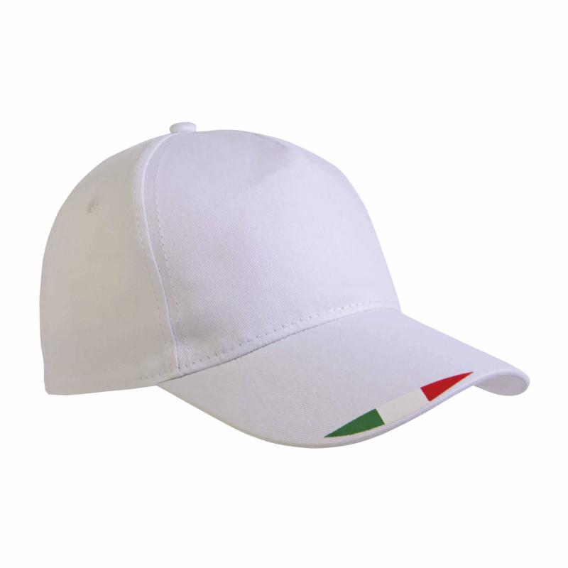 Gorro de poliéster con 5 paneles con impresión tricolor