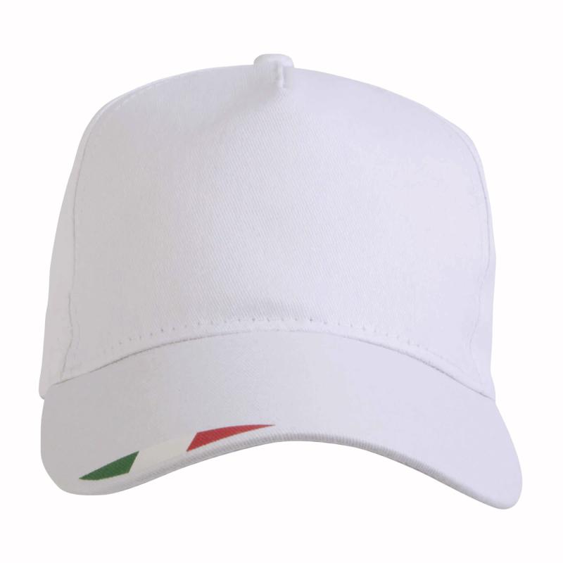 Gorro de poliéster con 5 paneles con impresión tricolor