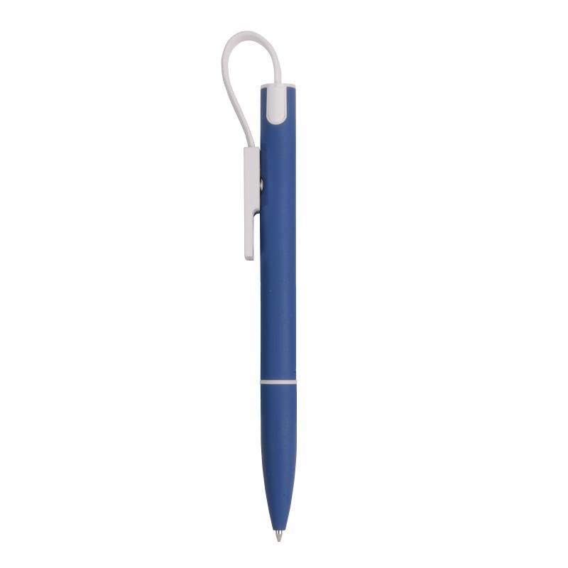Boligrafo de aluminio con clip que se convierte en cable de carga USB / Lightning / micro