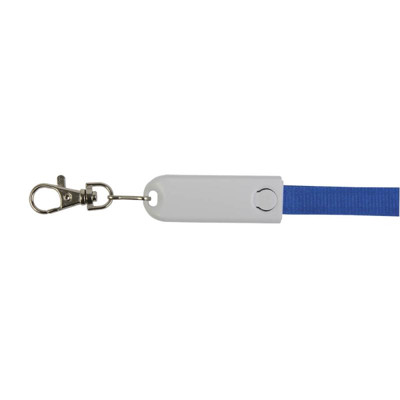 Cordón con mosquetón con función de cable de carga con conector C / USB tipo Micro-USB / L