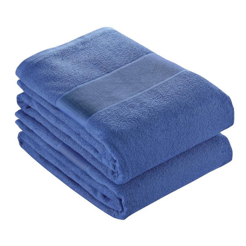 Toalla de algodón con banda blanca marcable