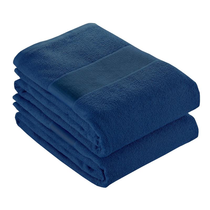 Toalla de algodón con banda blanca marcable