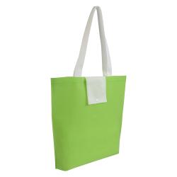 Shopper plegable en TNT 80g / m2 termosellada, asas cortas
