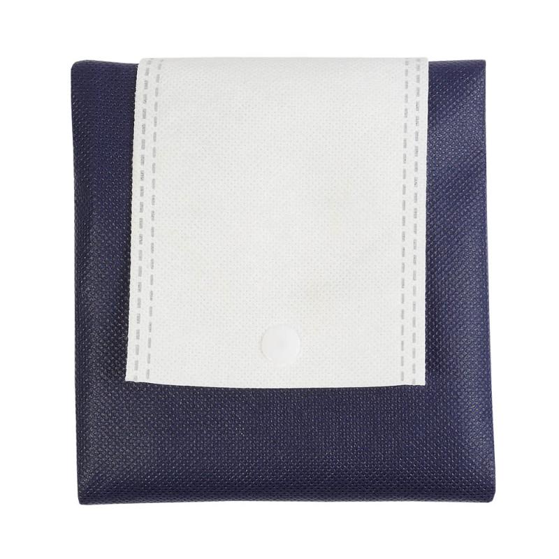 Shopper plegable en TNT 80g / m2 termosellada, asas cortas