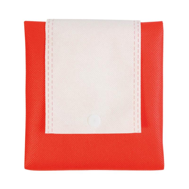 Shopper plegable en TNT 80g / m2 termosellada, asas cortas