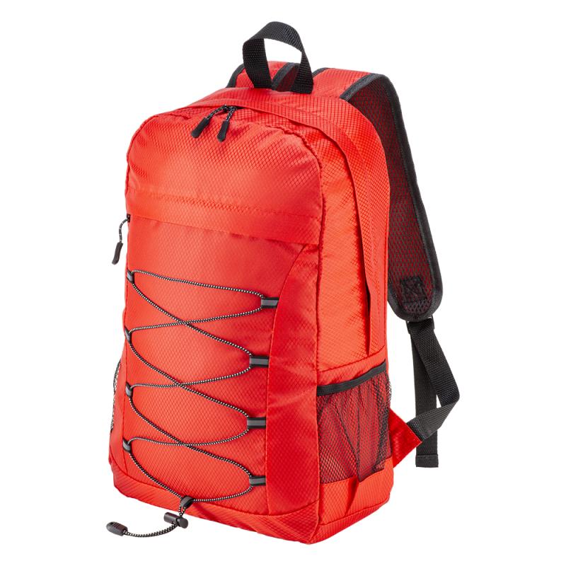 Mochila de poliéster 210D RIPSTOP plegable con 4 bolsillos