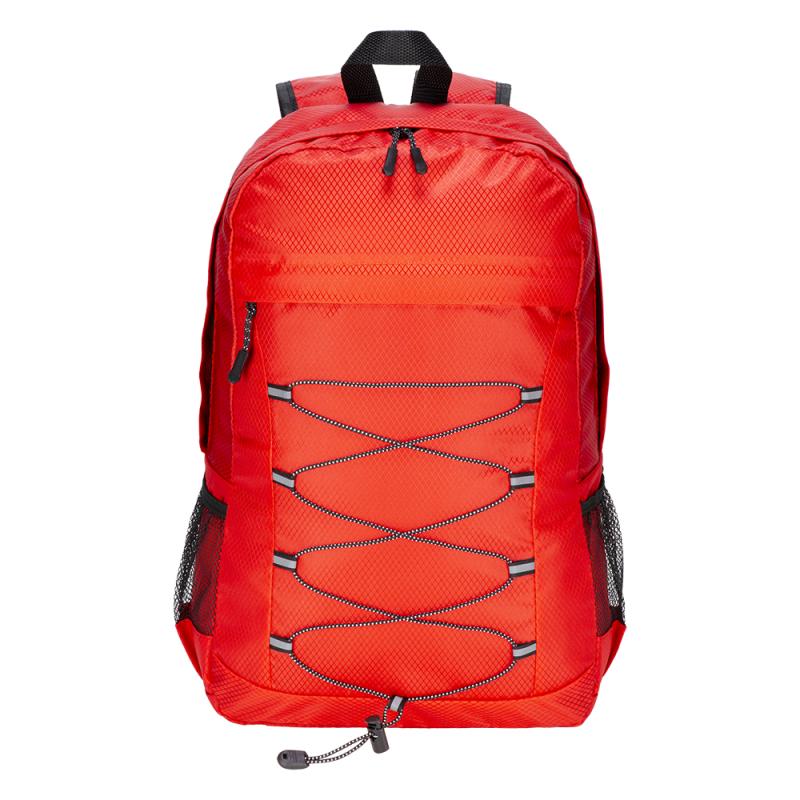 Mochila de poliéster 210D RIPSTOP plegable con 4 bolsillos