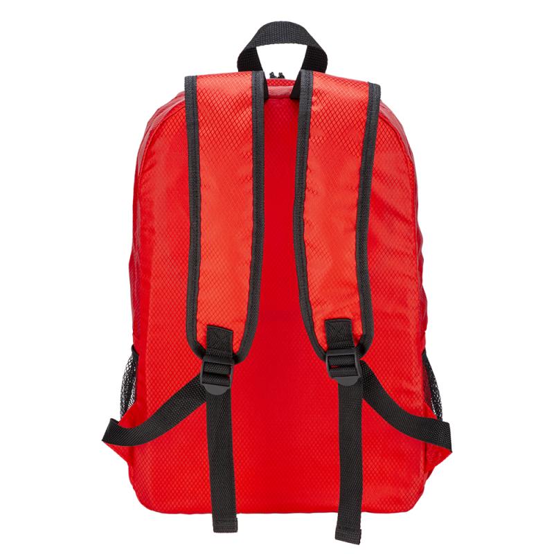 Mochila de poliéster 210D RIPSTOP plegable con 4 bolsillos