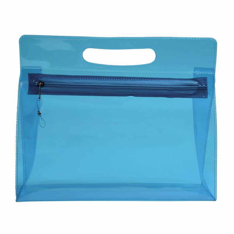 Belleza en PVC con cierre de cremallera y asa