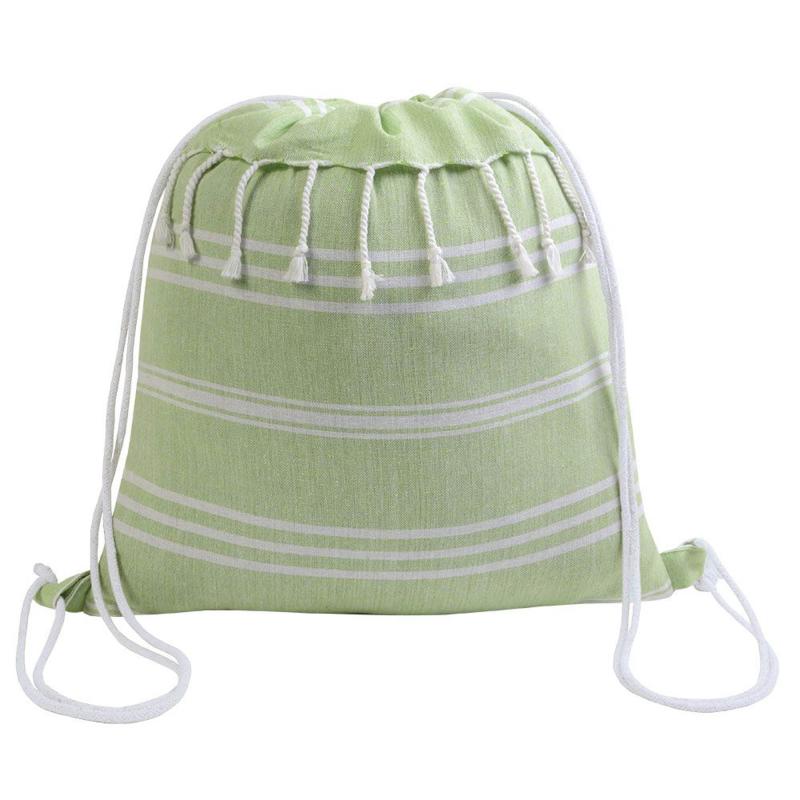 Mochila de algodón con efecto fouta