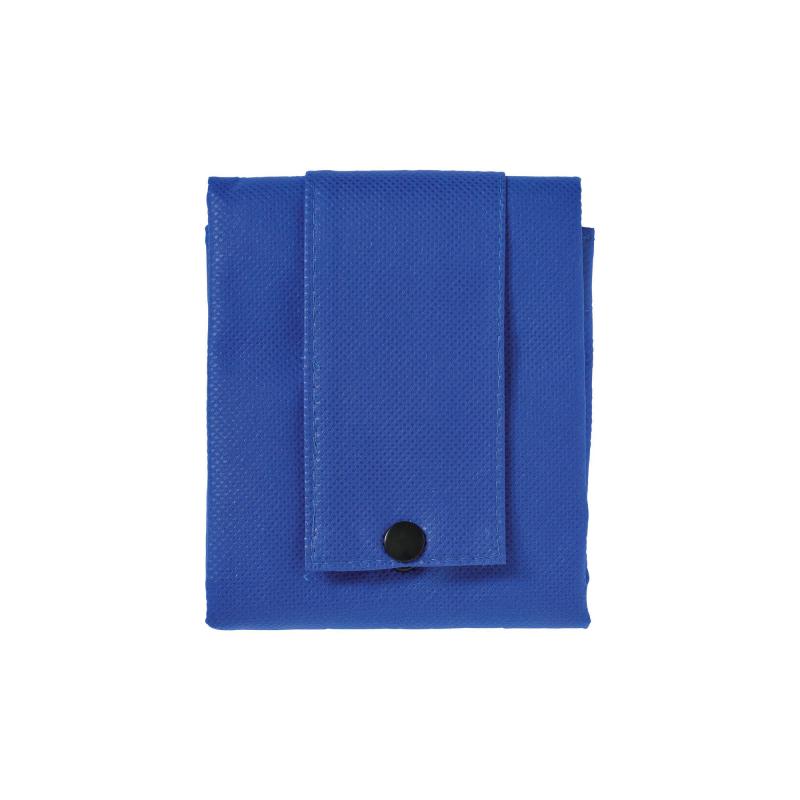 Bolsa plegable de tejido sin tejer cocido, asas cortas y fuelle