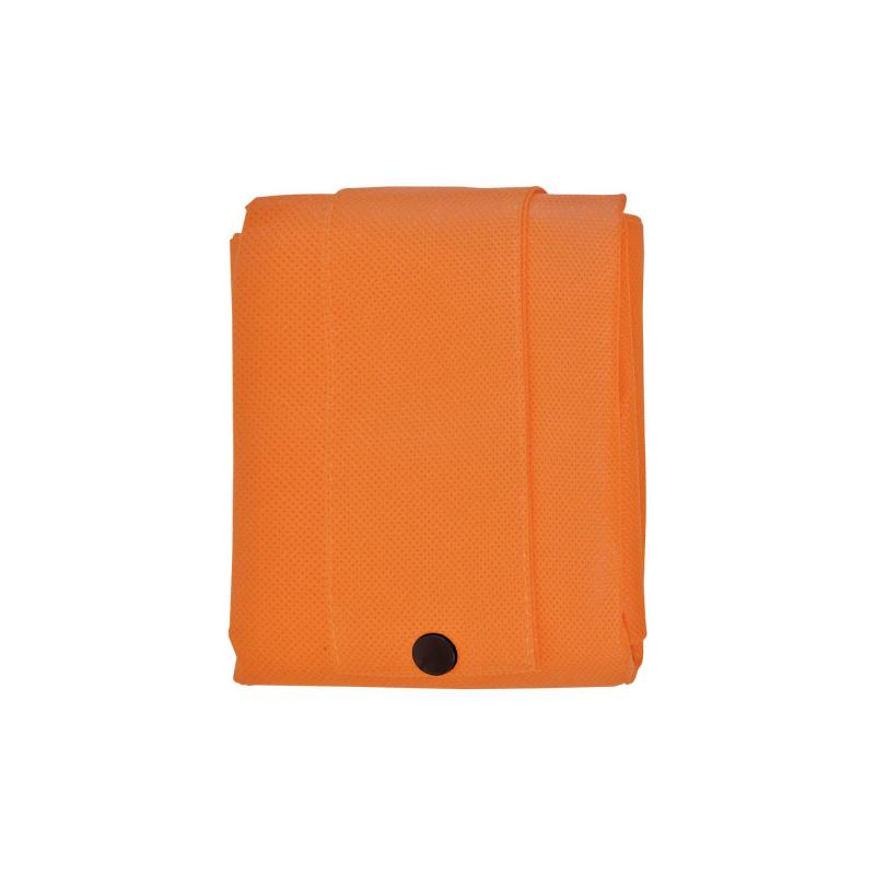 Bolsa plegable de tejido sin tejer cocido, asas cortas y fuelle