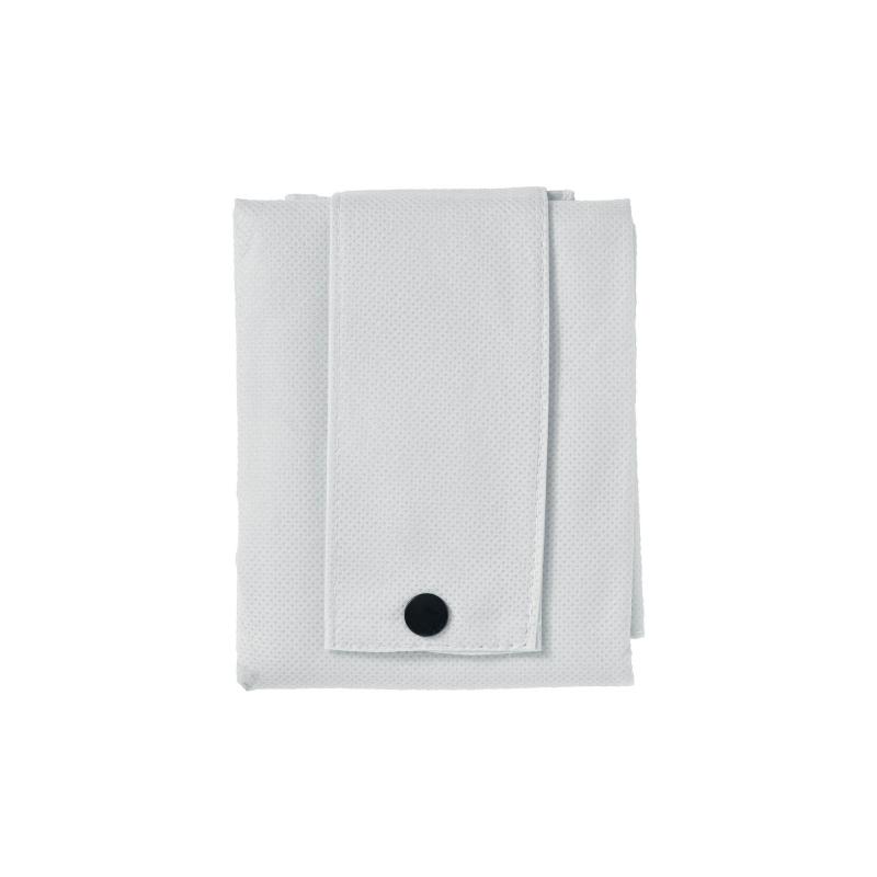 Bolsa plegable de tejido sin tejer cocido, asas cortas y fuelle