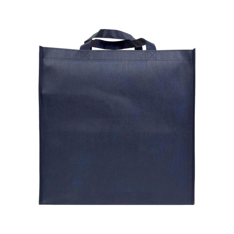 Bolsa shopper de tejido sin tejer 100 g/m2 con asas largas y fuelle