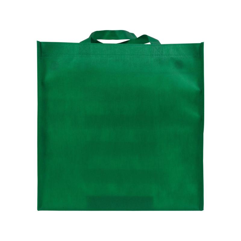 Bolsa shopper de tejido sin tejer 100 g/m2 con asas largas y fuelle