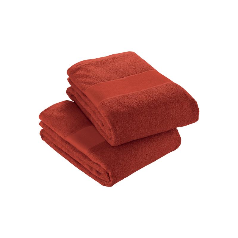 Toalla de algodón con banda mate marcable