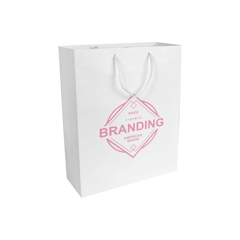 Bolsa de papel laminado mate 22x10x29 cm