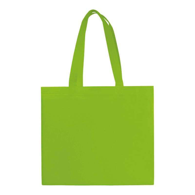 Bolsa laminada de tejido sin tejer, asas largas y fuelle