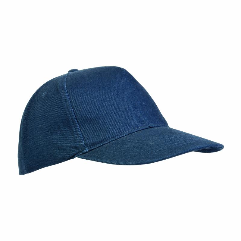 Gorra de 5 paneles de algodón con cierre velcro
