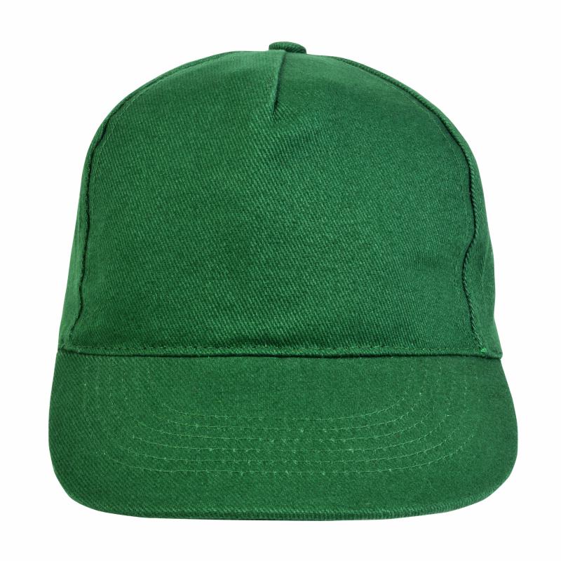 Gorra de 5 paneles de algodón con cierre velcro