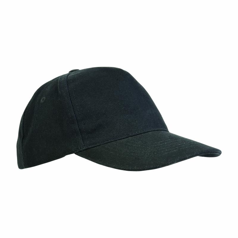 Gorra de 5 paneles de algodón con cierre velcro