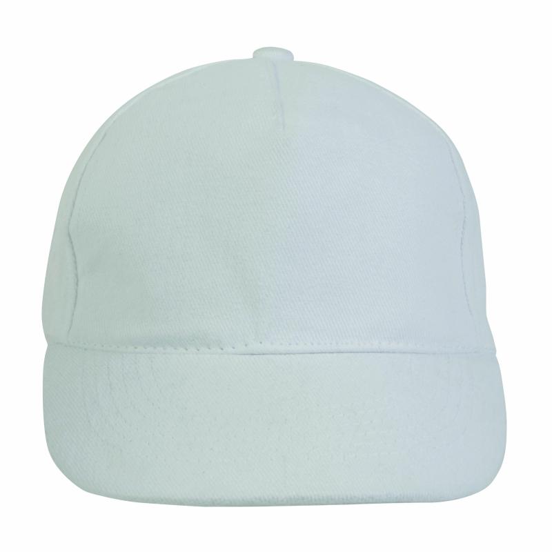 Gorra de 5 paneles de algodón con cierre velcro