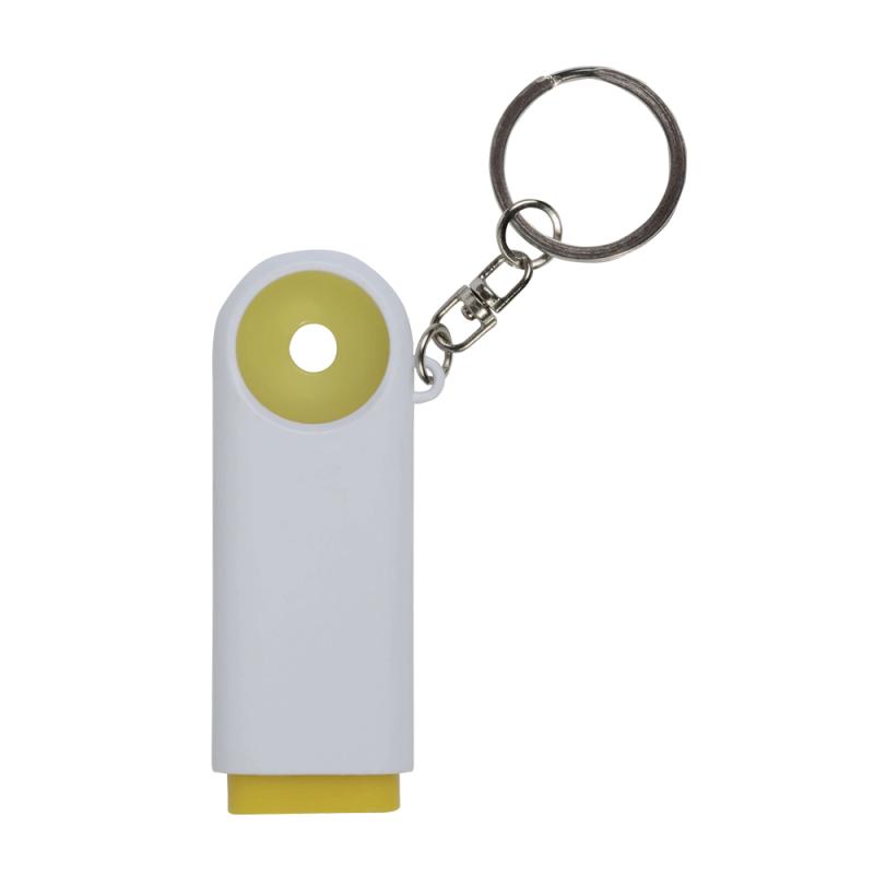 Llavero con moneda y luz con 2 leds