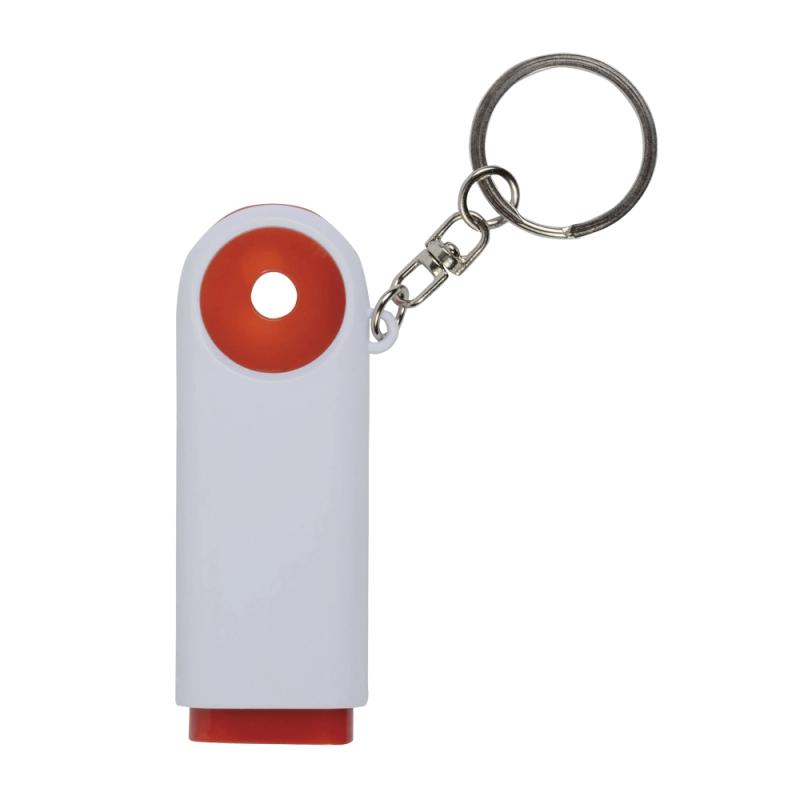 Llavero con moneda y luz con 2 leds