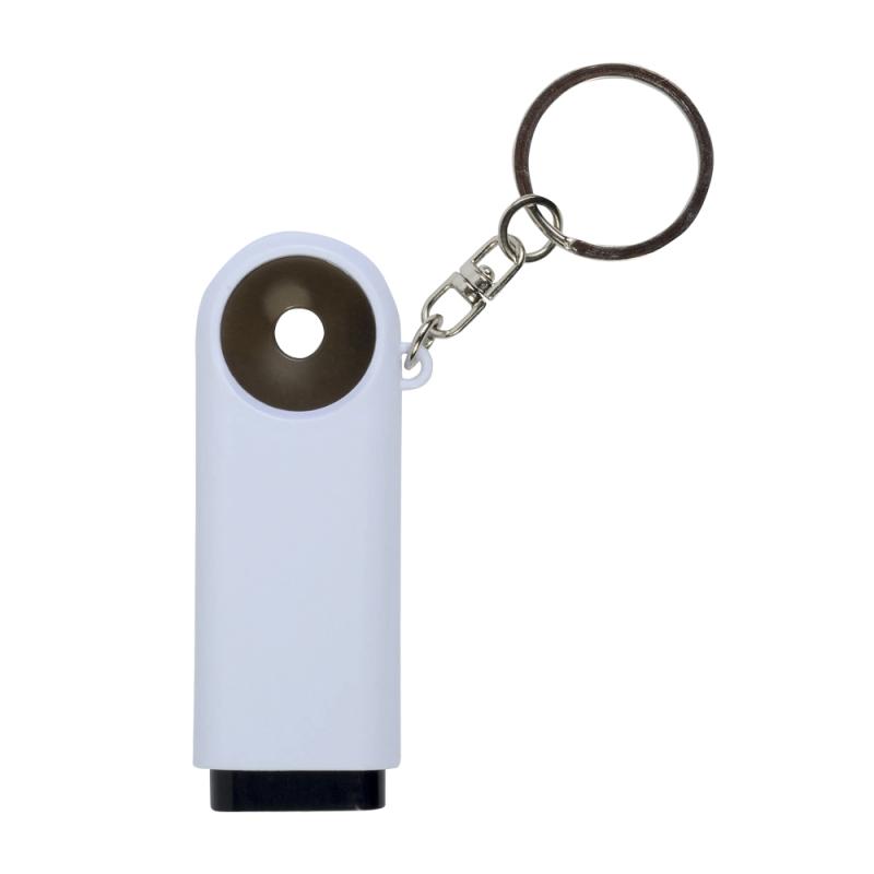 Llavero con moneda y luz con 2 leds