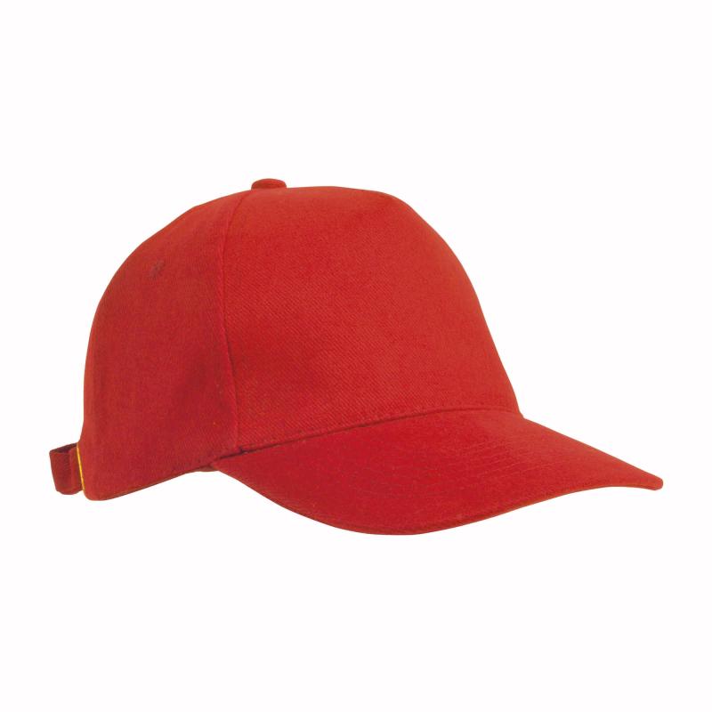Gorra de 5 paneles de algod n con cierre hebilla