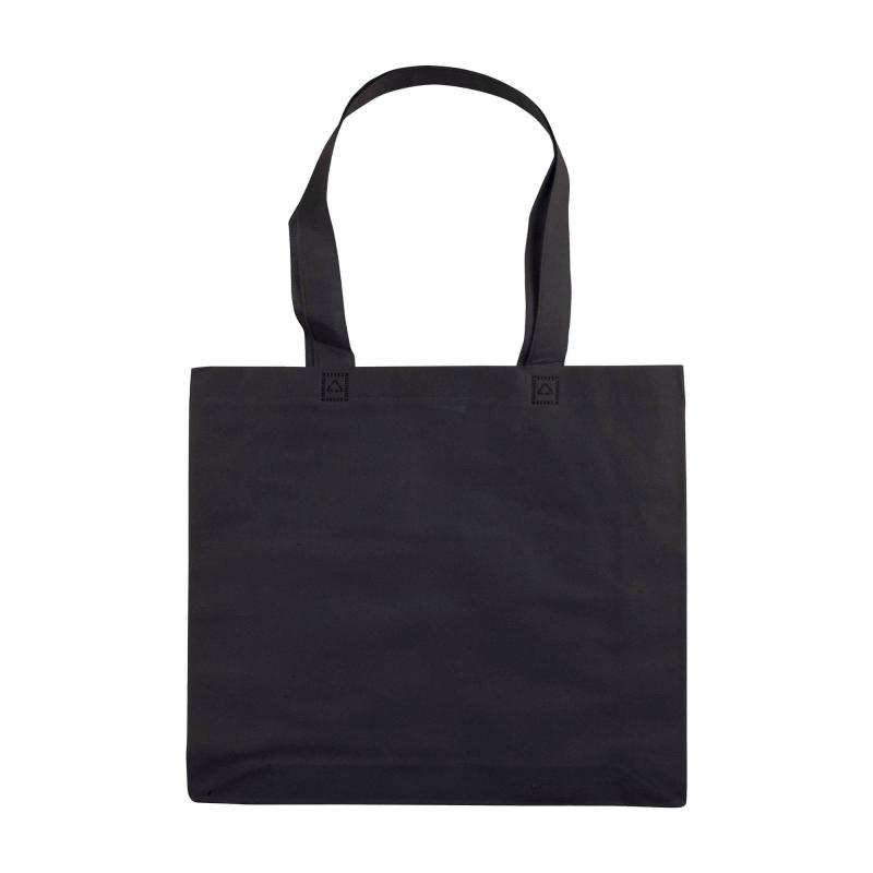 Bolsa de tejido sin tejer termosoldado, asas largas y fuelle