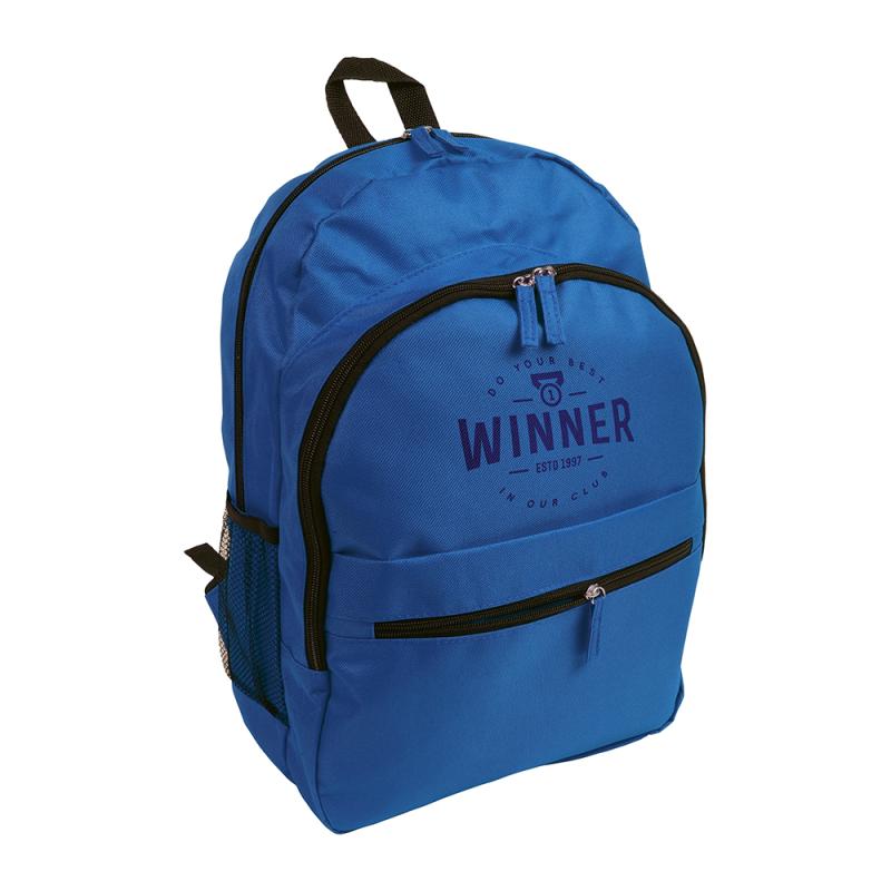 Mochila de poliéster 600D con 6 bolsillos y respaldo acolchado