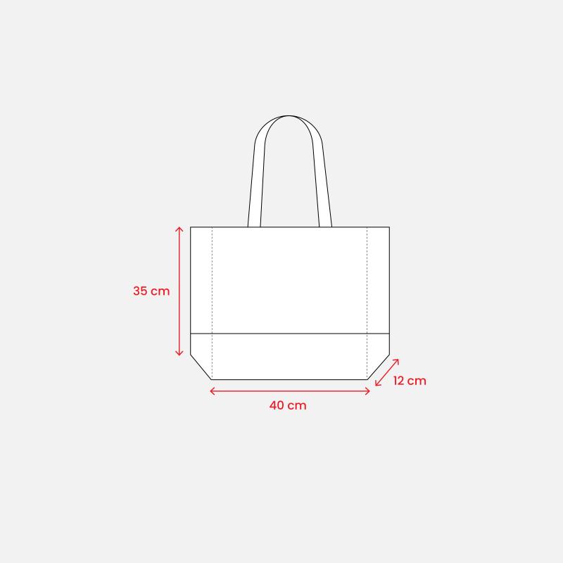 Bolsa bicolor de tejido sin tejer