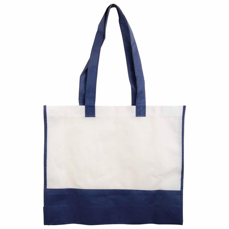 Bolsa bicolor de tejido sin tejer