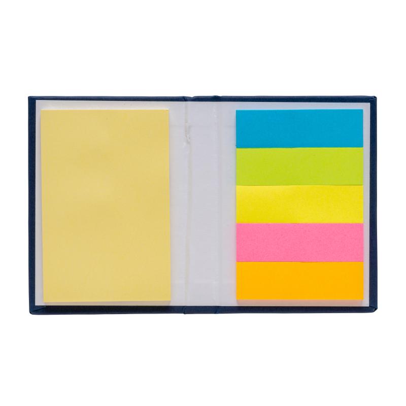 Cuaderno con memos y tiras adhesivas