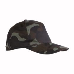 Gorra camuflaje de 5 paneles.