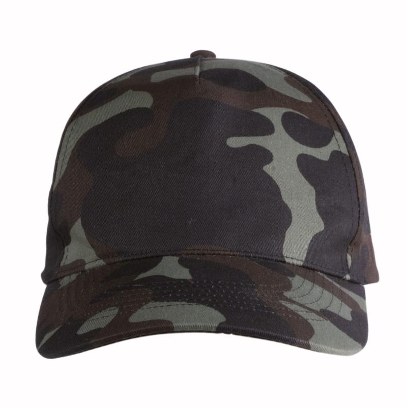 Gorra camuflaje de 5 paneles.