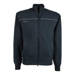 Sudadera con 3 bolsillos y cierre cremallera.