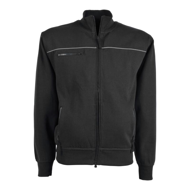 Sudadera con 3 bolsillos y cierre cremallera.