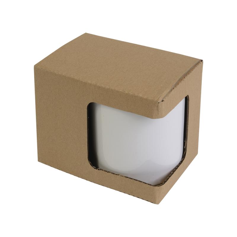 Taza de cerámica para sublimación de 320 ml. Suministrado con caja individual